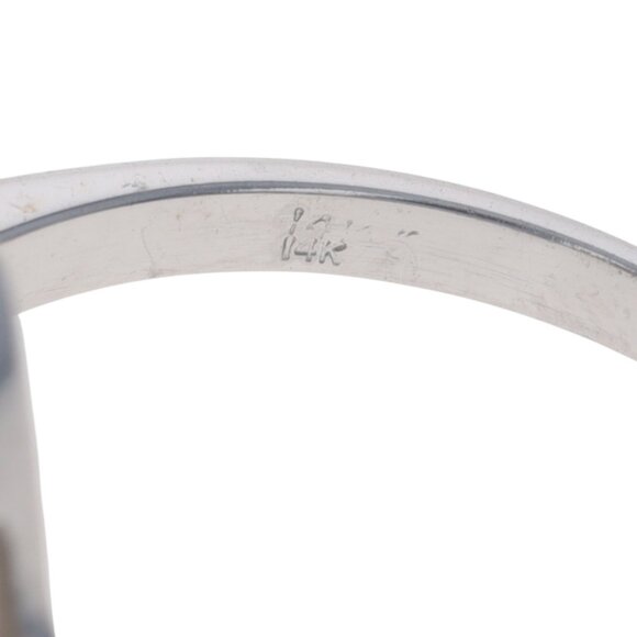 White Gold Tanzanite Diamond Ring - 14k Oval 1.68ctw - Picture 6 of 6